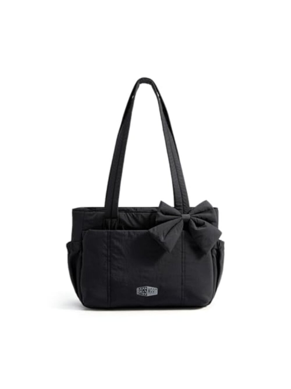 Large Puffer Tote Bag with 30oz Tumbler Holder 13in Laptop Women Work Travel